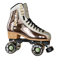 Jackson Women's Flex Viper Pulse Lite Quad Roller Skates Front_Three_Fourths_Angled_Right