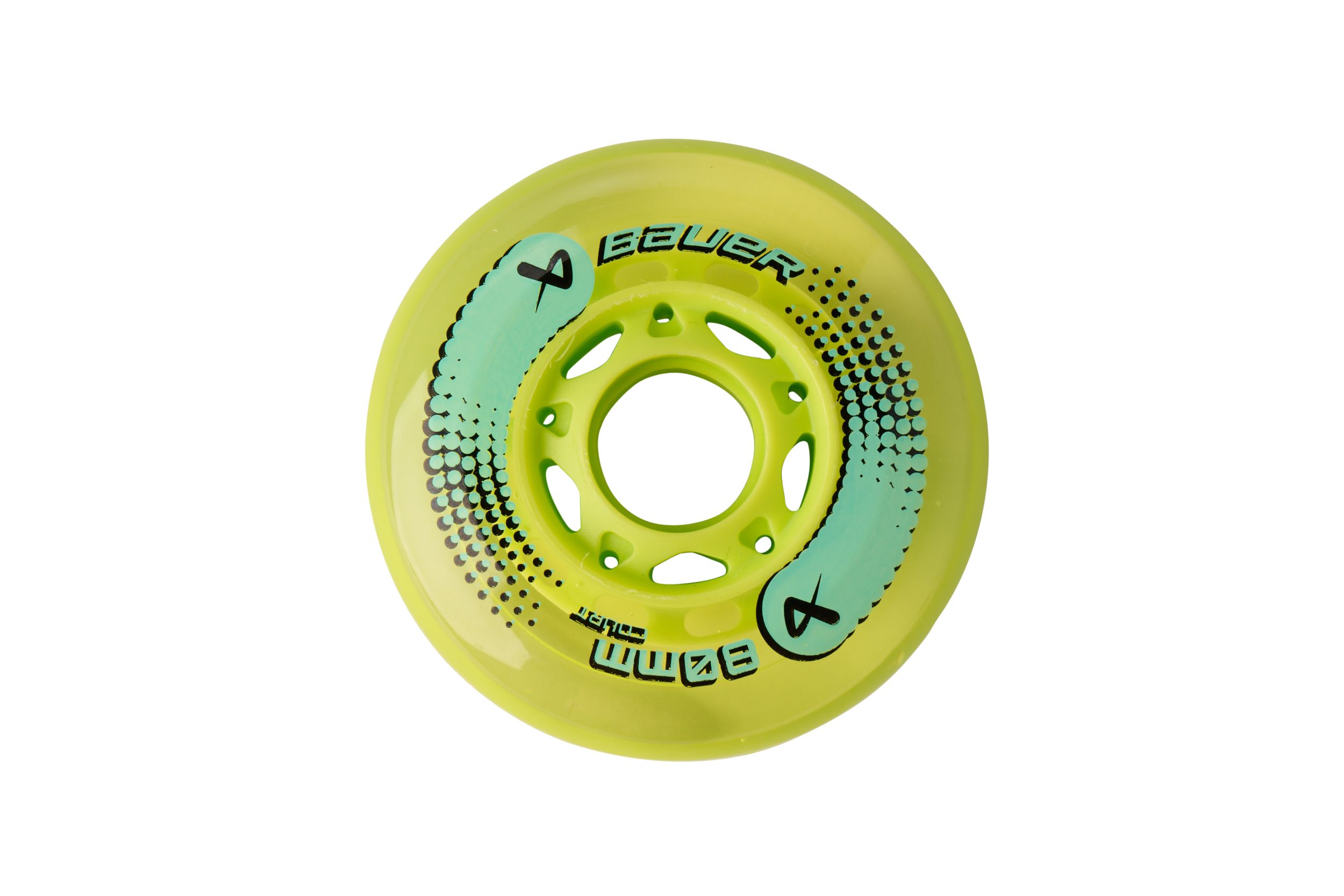 Bauer Court 80mm/76A Roller Skating Wheels - 4 Pack Front_Flat