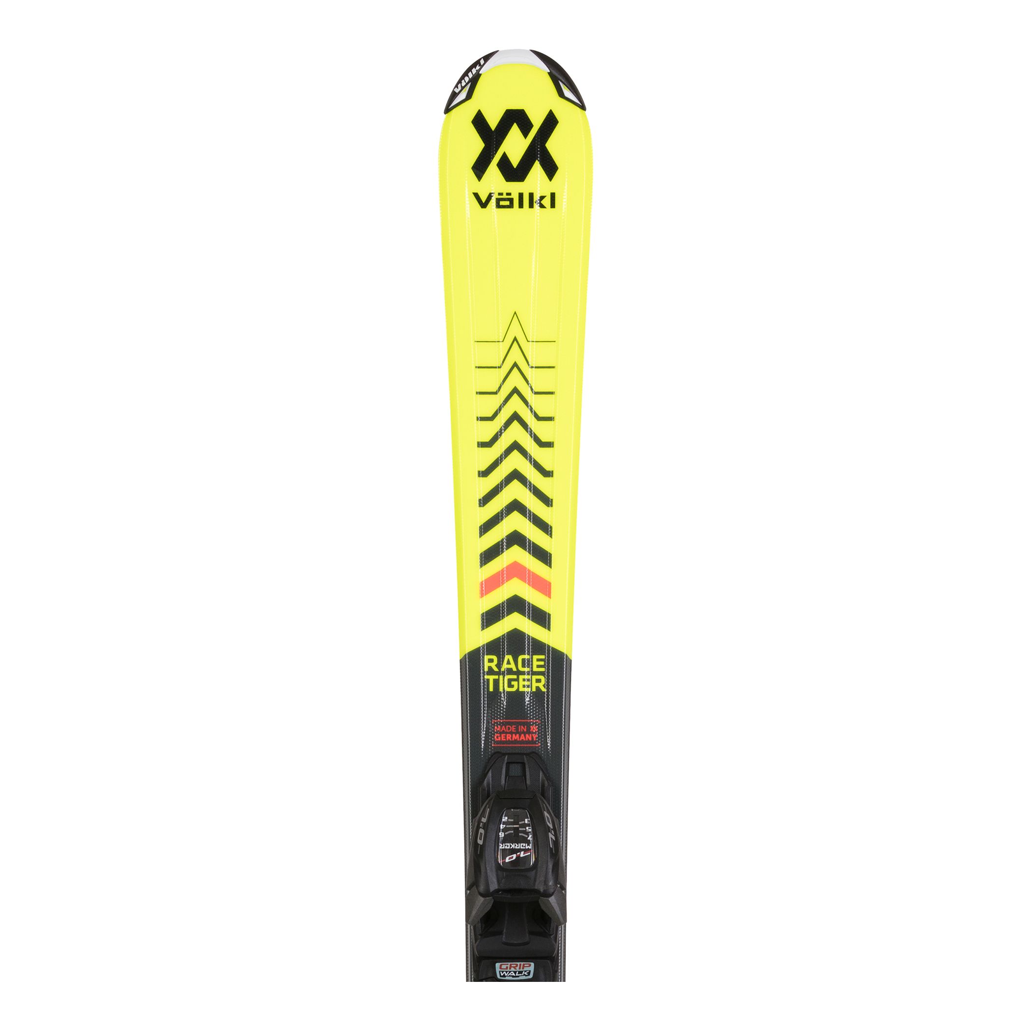 Völkl Racetiger Junior Skis 2020/21 & Marker 4.5 Vmotion Junior Bindings