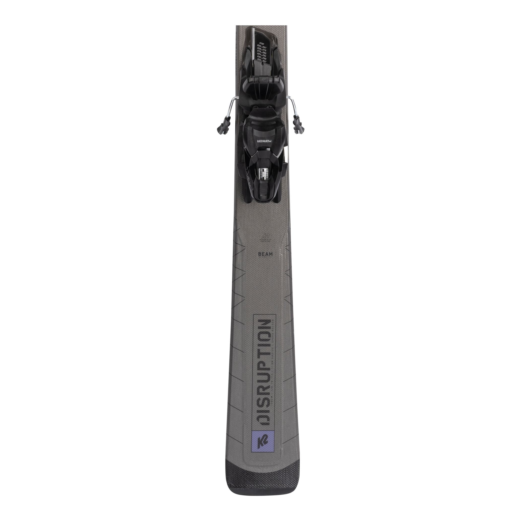 K2 Disruption 76C Alliance Women's Skis 2021/22 & Marker ER3 10 Compact Quikclik Bindings