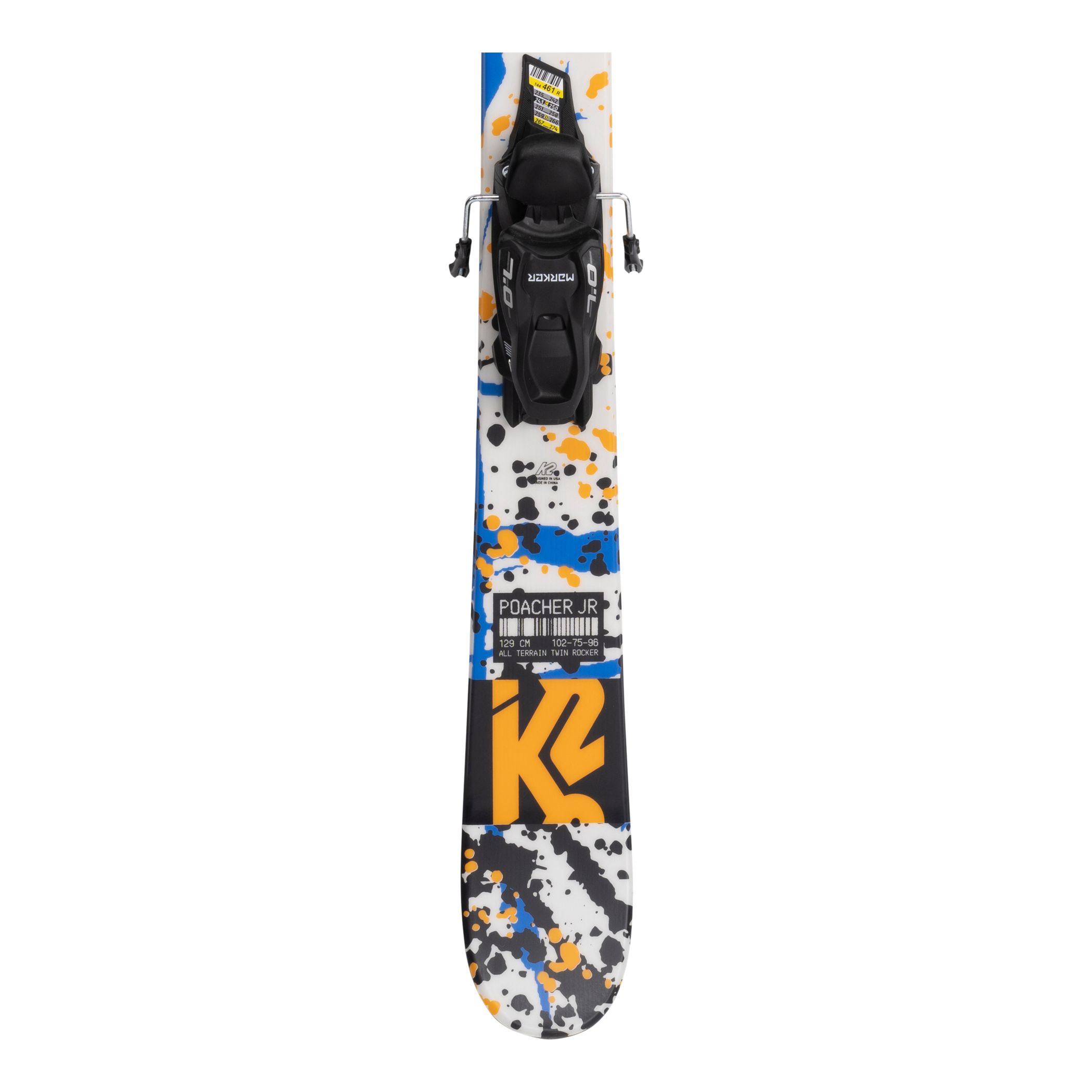 K2 Poacher Junior Skis 2021/22 & Marker FDT 7.0 Bindings