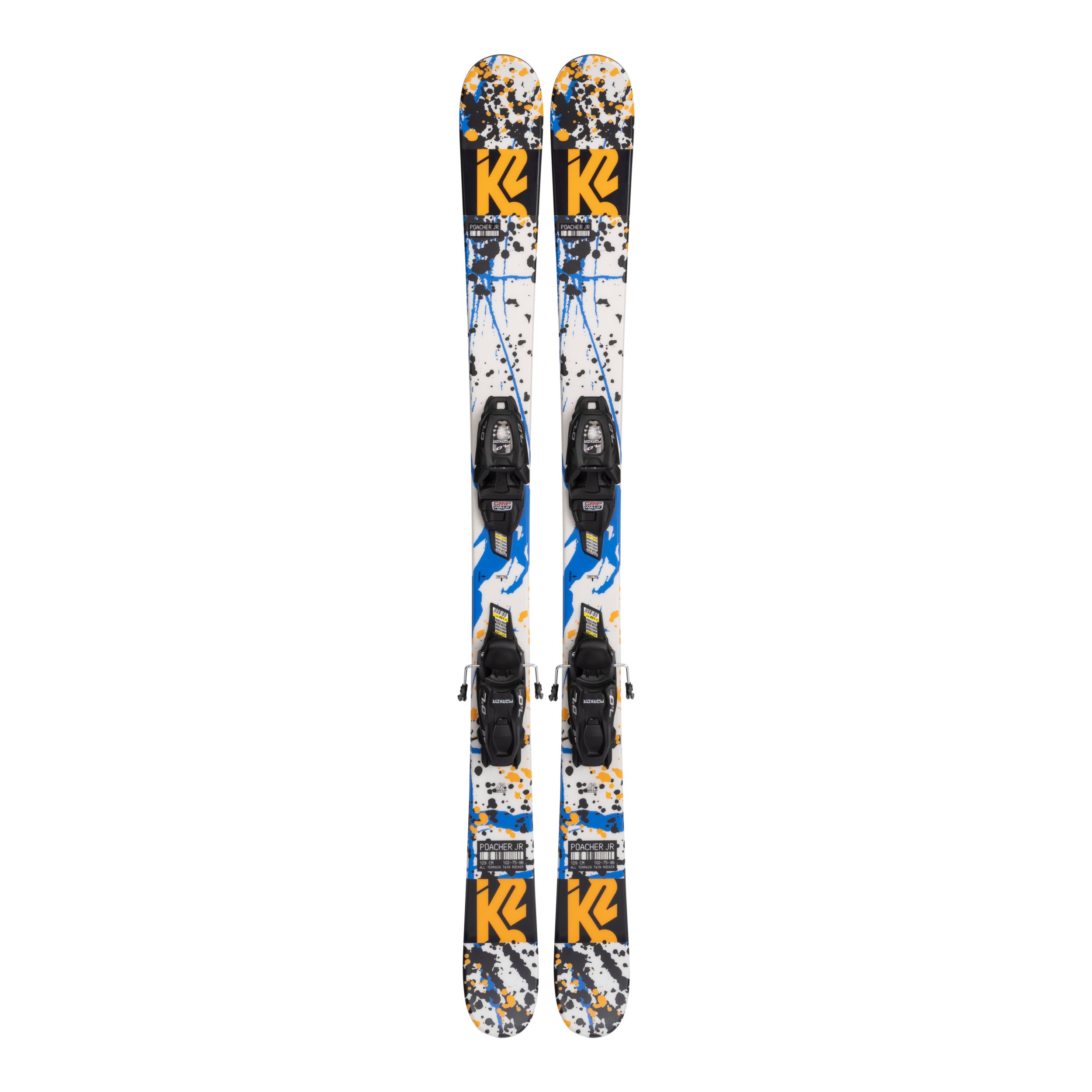 K2 Poacher Junior Skis 2021/22 & Marker FDT 7.0 Bindings