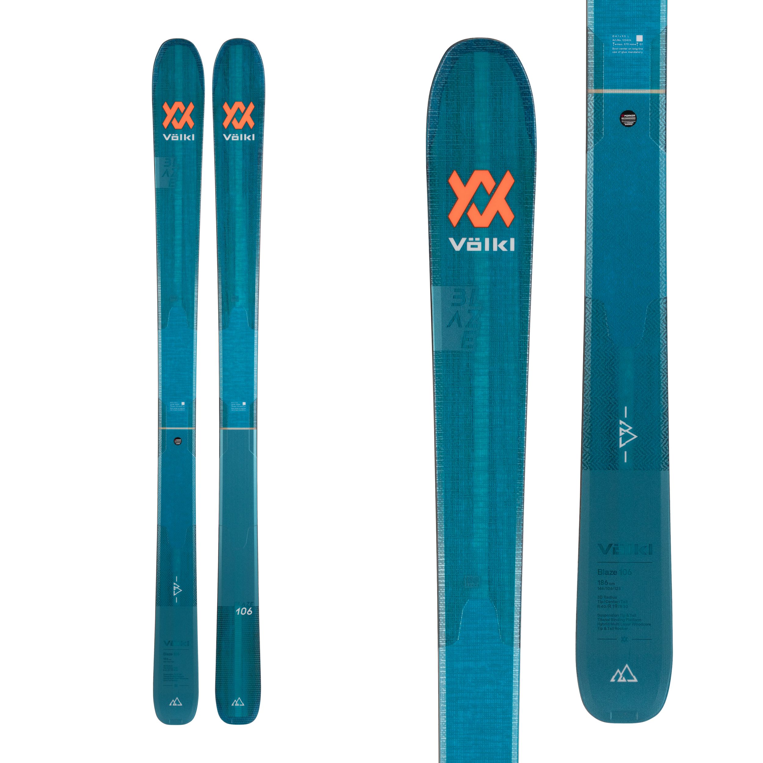 Volkl Blaze 106 Men's Skis 2023