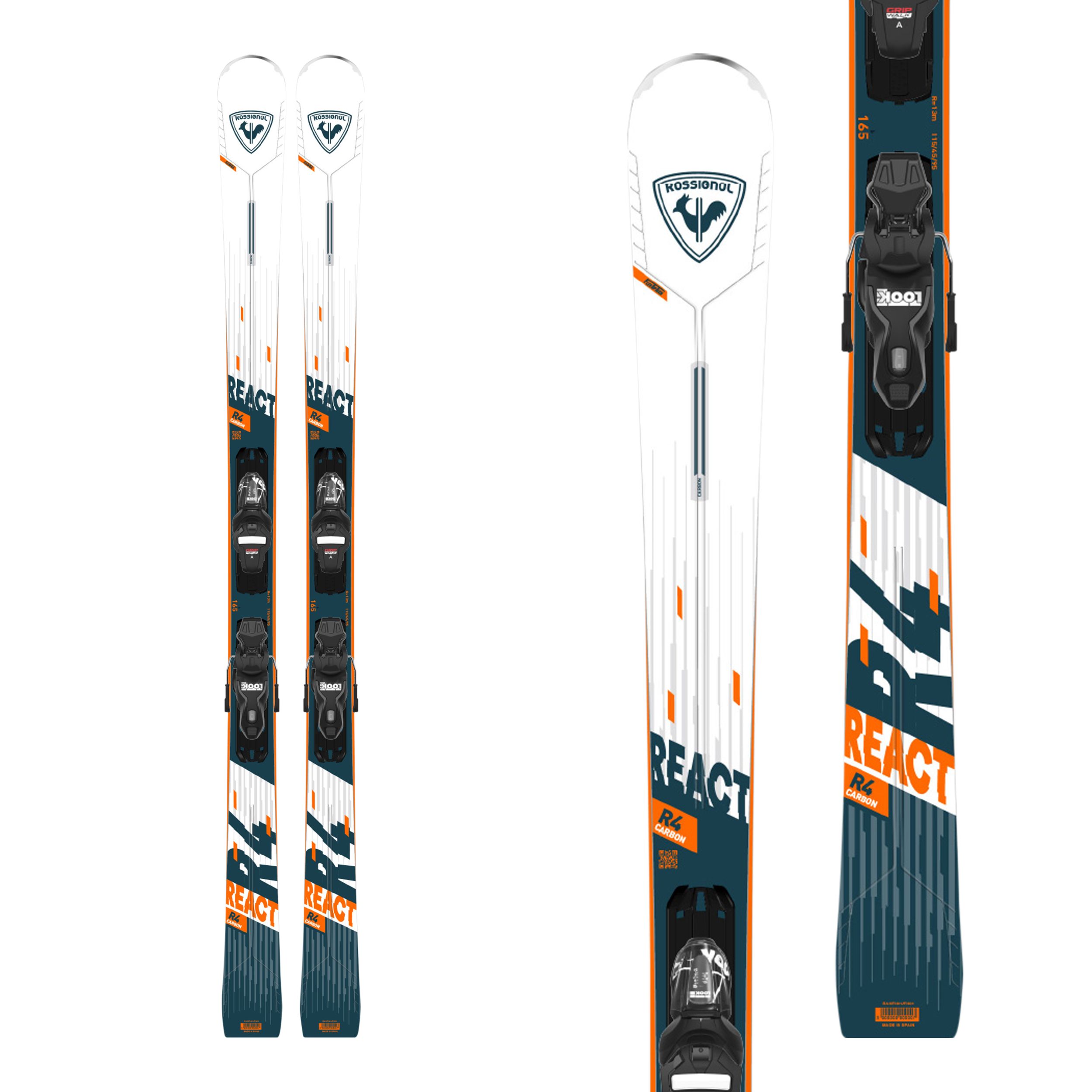 Rossignol React R4 Sport CA Men's Skis 2023 & Xpress 11 Bindings