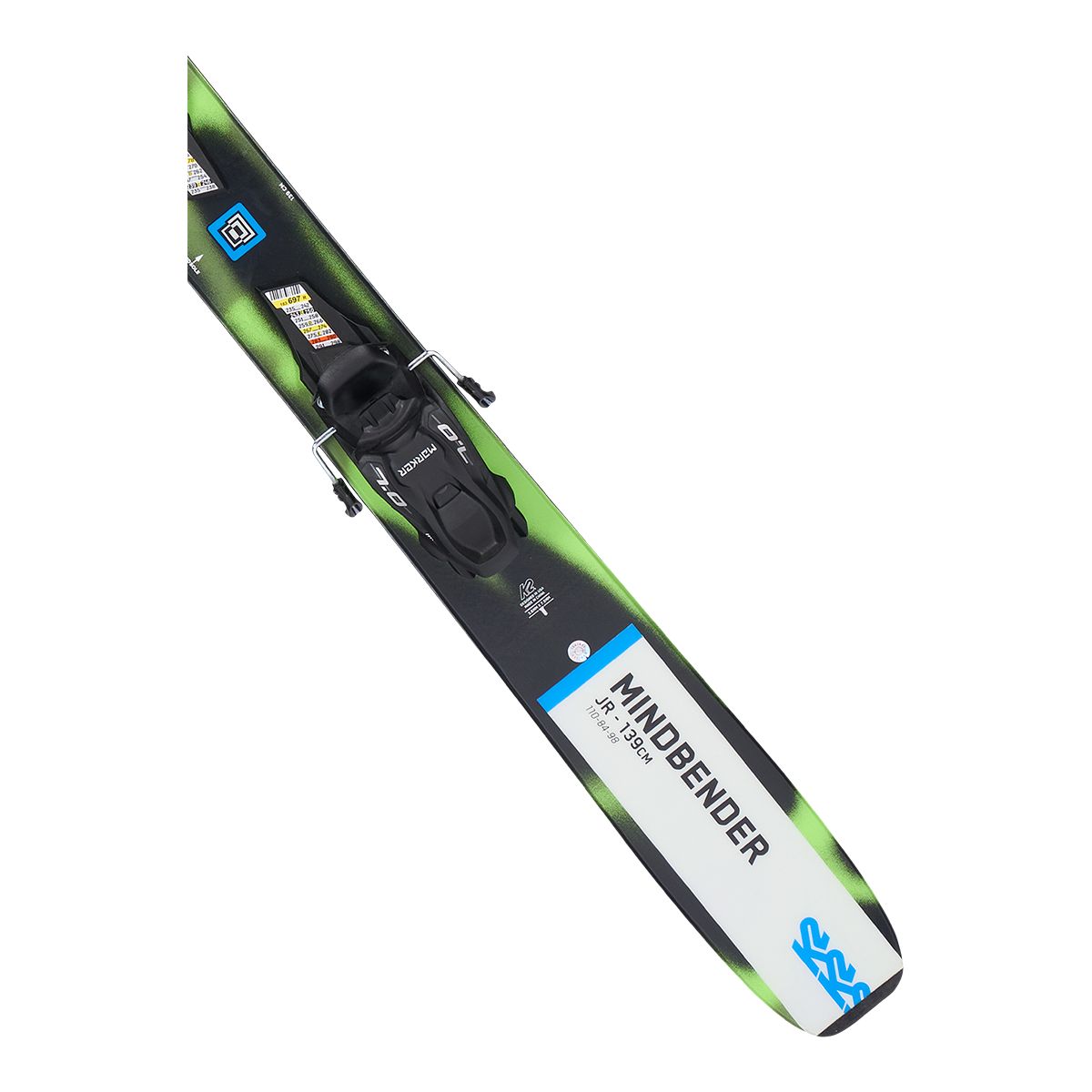 K2 Mindbender Junior Skis 2023 & 7.0 FDT Bindings