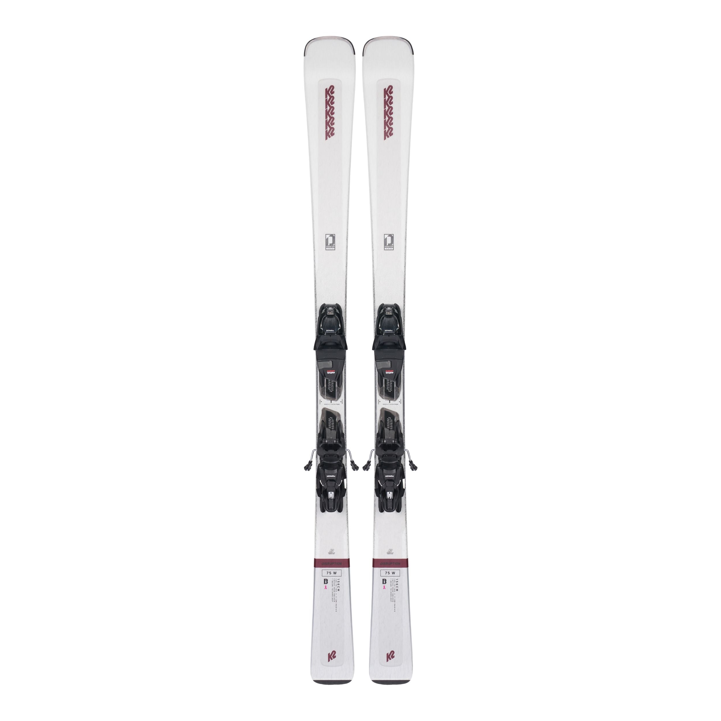 K2 Disruption 75 Alliance Women's Skis 2023 & Marker ERP 10 Bindings