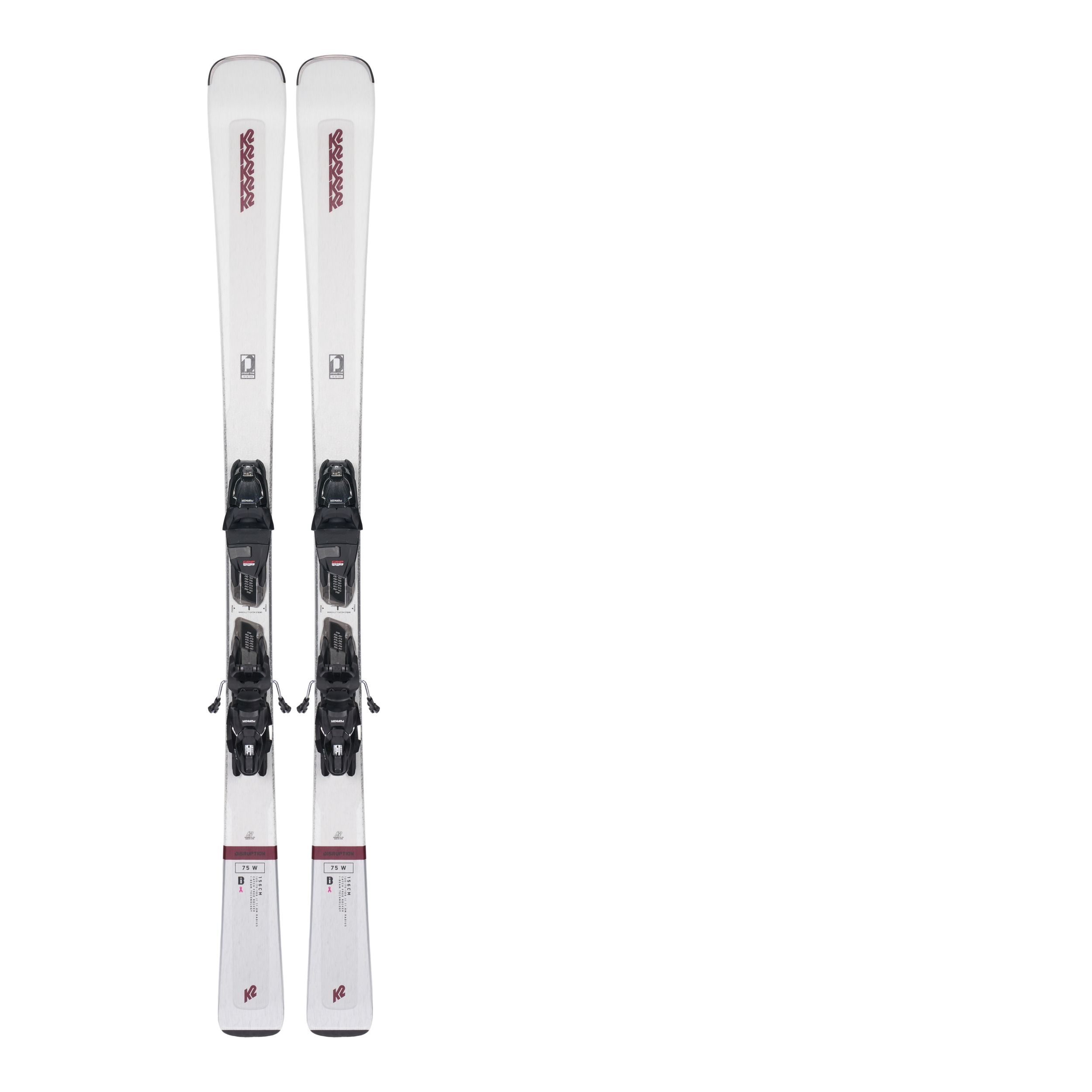 K2 Disruption 75 Alliance Women's Skis 2023 & Marker ERP 10 Bindings