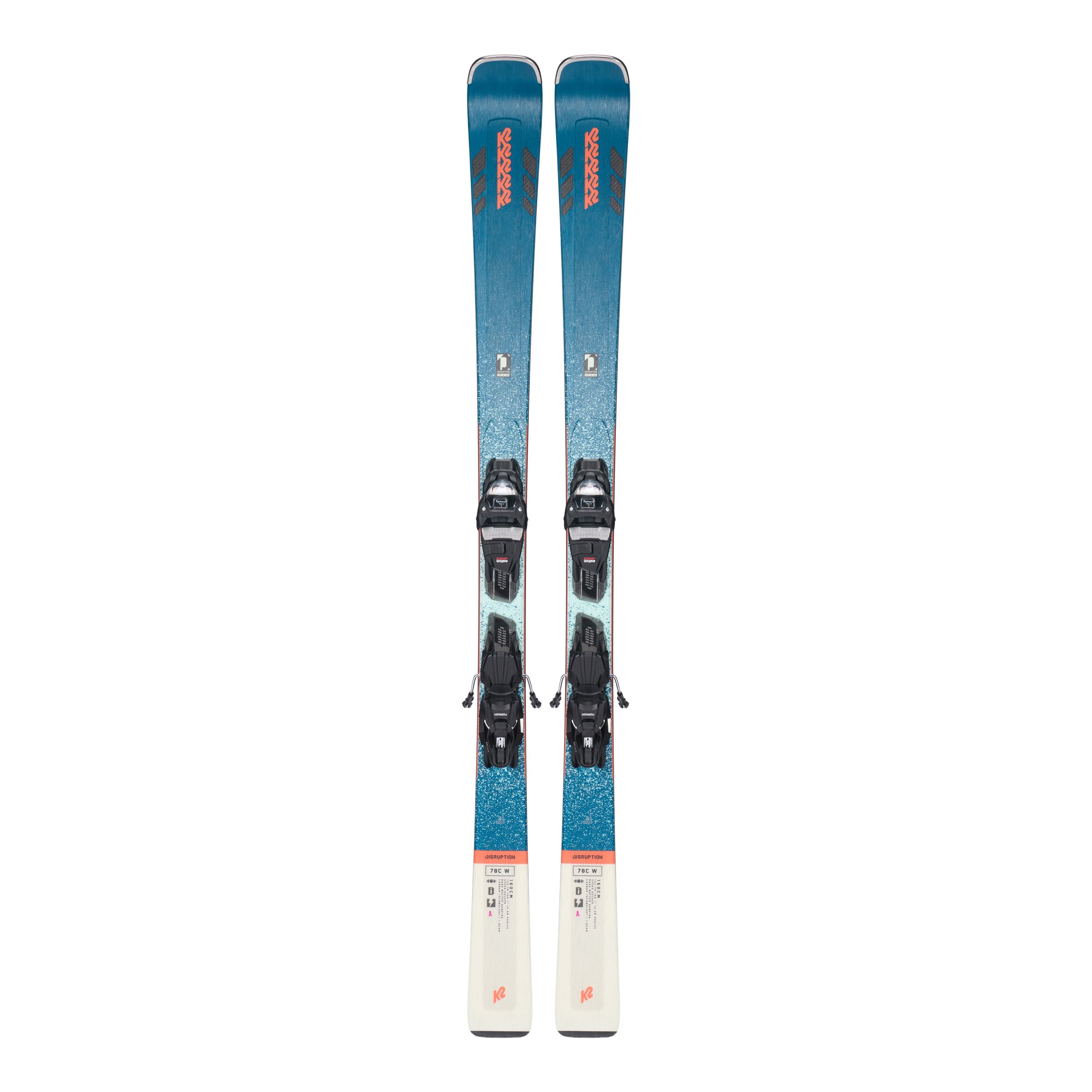 K2 Disruption 78C Alliance Women's Skis 2023 & Marker ER3 10 Quikclik Bindings