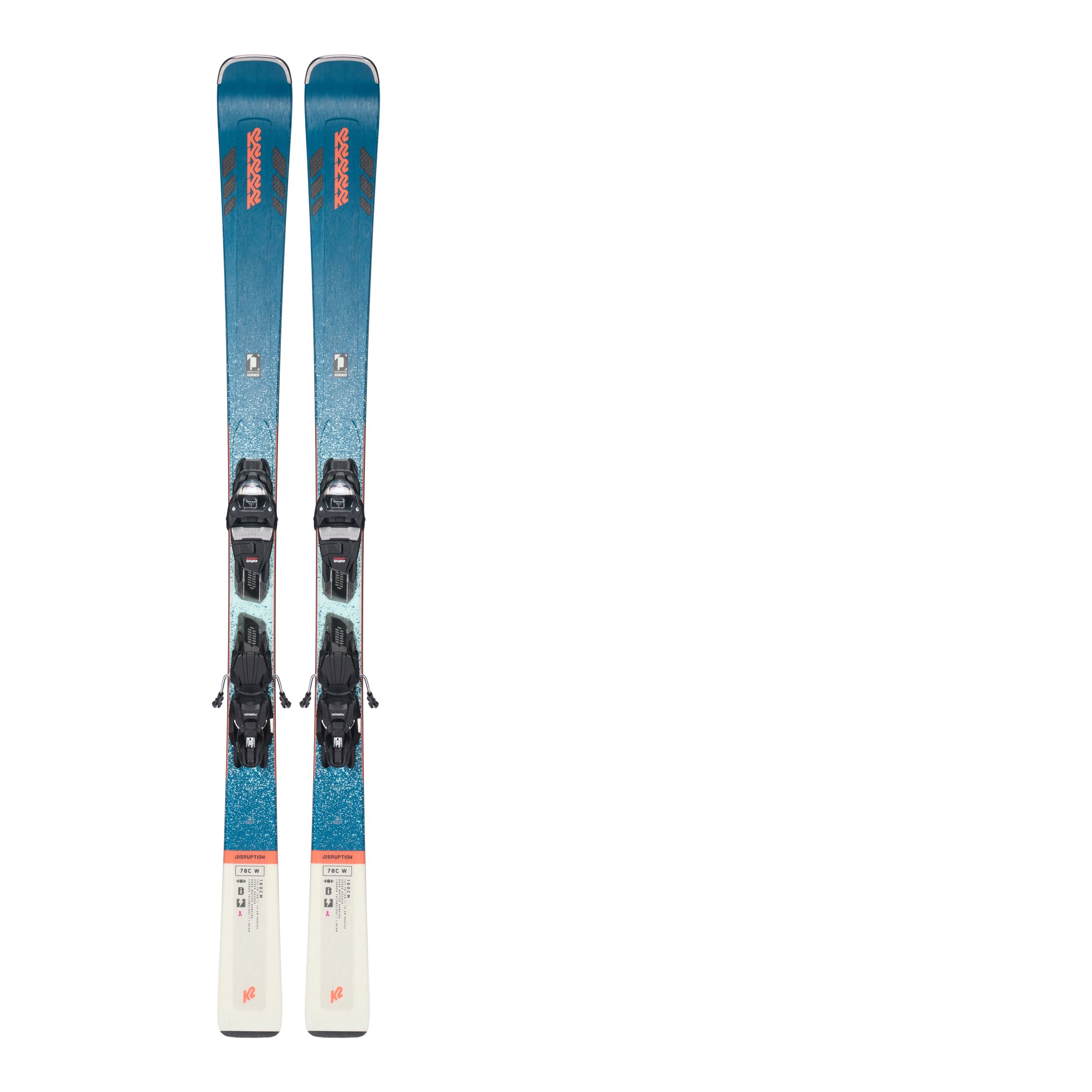 K2 Disruption 78C Alliance Women's Skis 2023 & Marker ER3 10 Quikclik Bindings