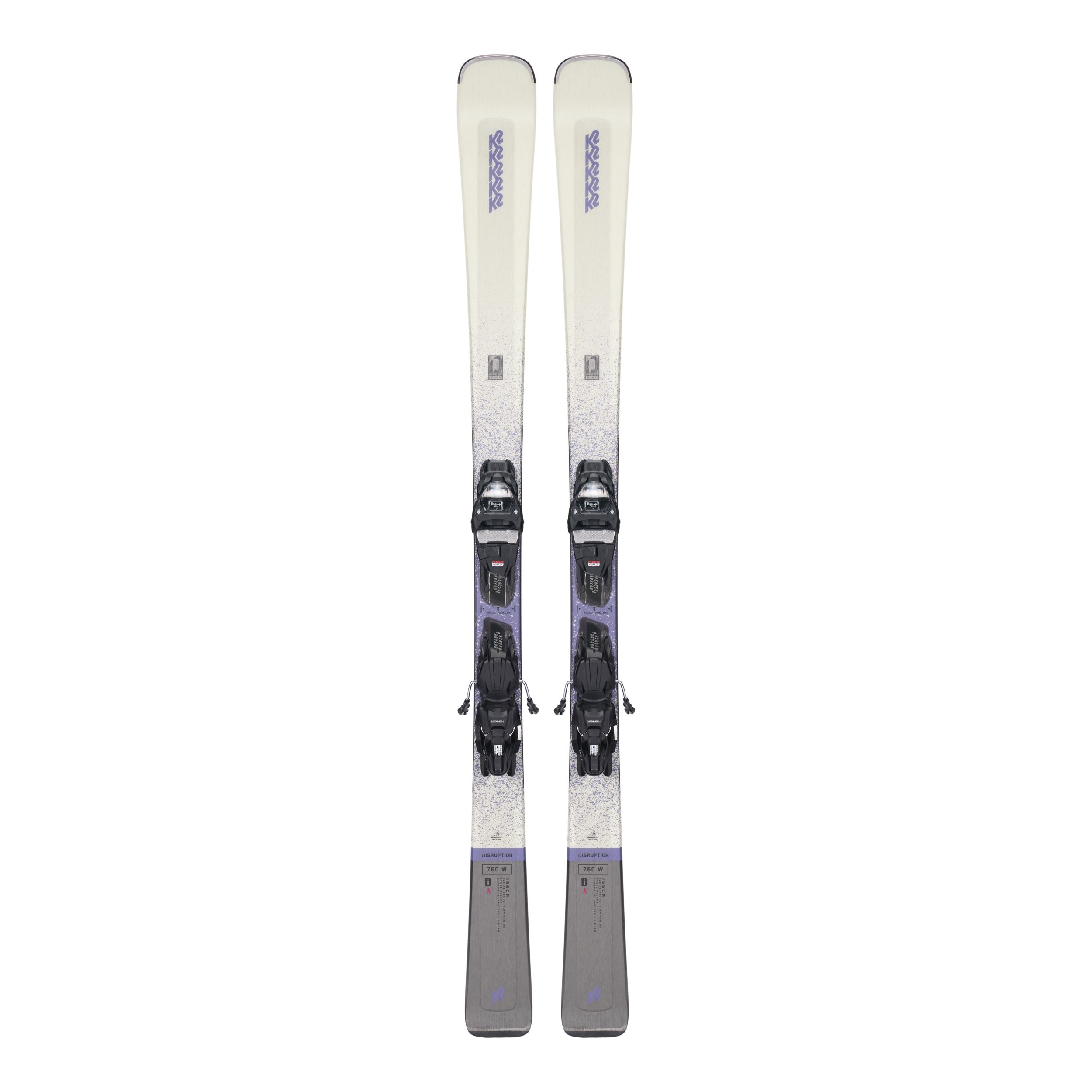 K2 Women's Disruption Alliance Lightweight Skis 2023 With Marker ER3 10 Quikclik Bindings
