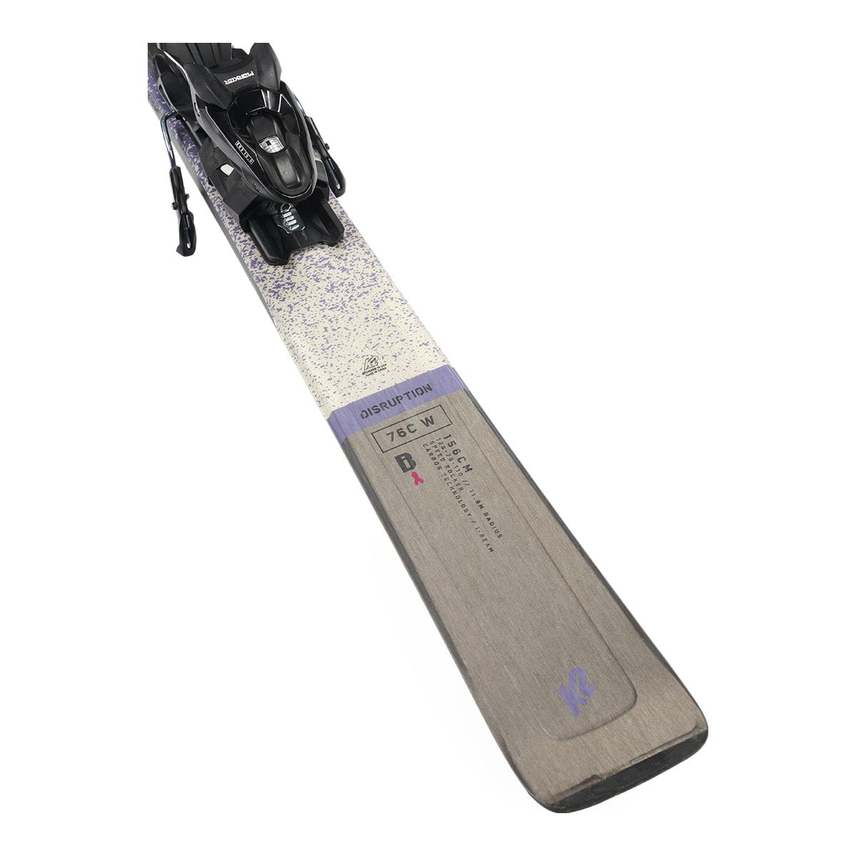 K2 Women's Disruption Alliance Lightweight Skis 2023 With Marker ER3 10 Quikclik Bindings