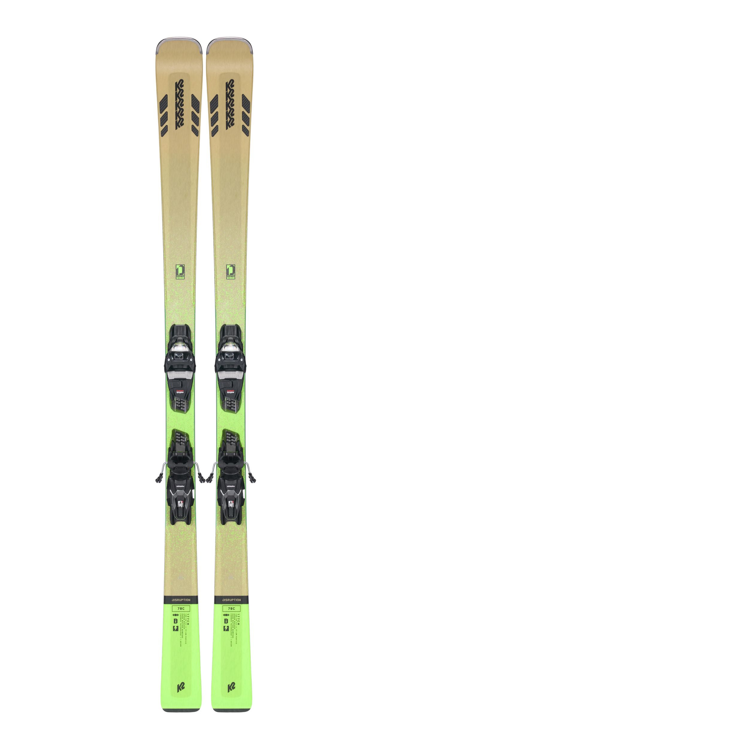 K2 Men's Disruption 78C Skis 2023 with Marker M3 11 Compact 