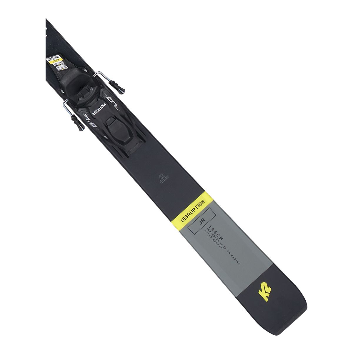 K2 Disruption Junior Skis 2023 & 7.0 FDT Bindings
