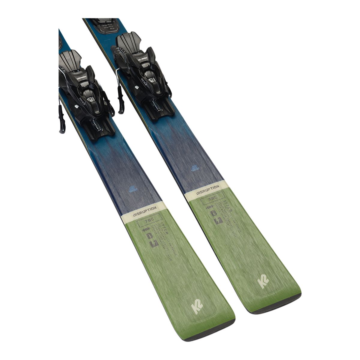 K2 Men's Disruption 78C Skis 2024 with Quikclik Free Bindings