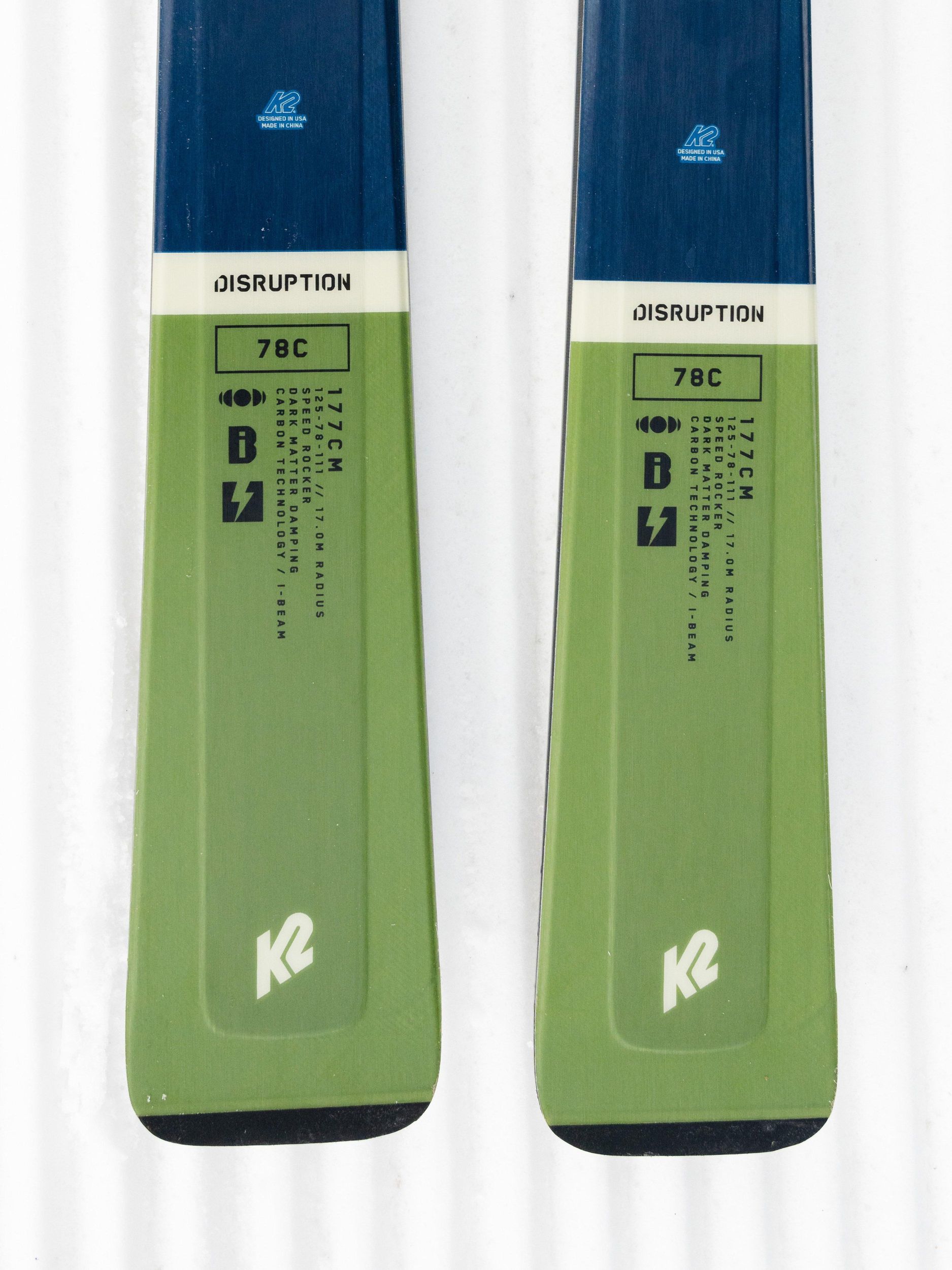 K2 Men's Disruption 78C Skis 2024 with Quikclik Free Bindings