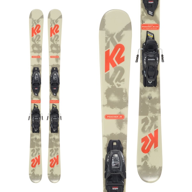 K2 Kids' Kit Poacher JR 7.0 FDT Freestyle Skis 2024