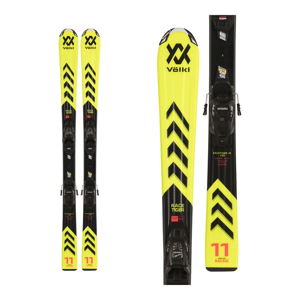 Image of Völkl Racetiger Junior Ski 2024 with vMotion 4.5 Bindings