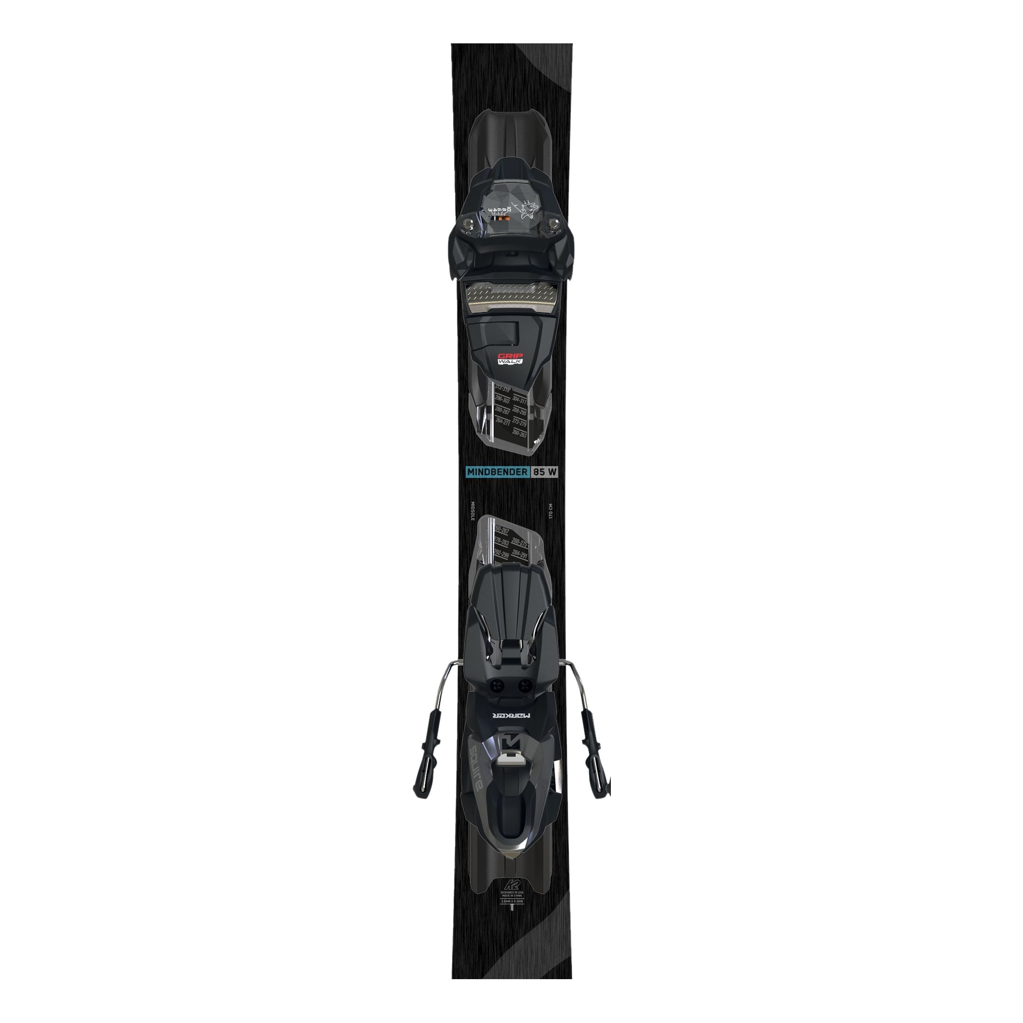 K2 Women's Mindbender Lightweight Skis 2024 With Qlikquik Bindings
