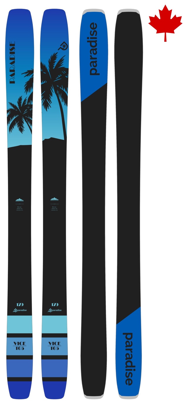 Paradise Unisex Vice 105 All Mountain Skis 2024 Composite_or_Mixed