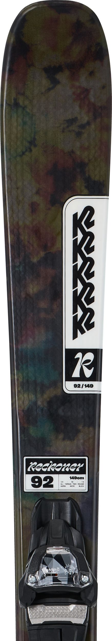 K2 Reckoner 92 Men's Skis 2025 & Squire 10 Bindings