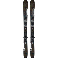 K2 Reckoner 92 Men's Skis 2025 & Squire 10 Bindings Overhead_Flat