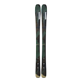 K2 Mindbender 85 Women's Skis 2024 & Squire 10 Bindings Overhead_Flat