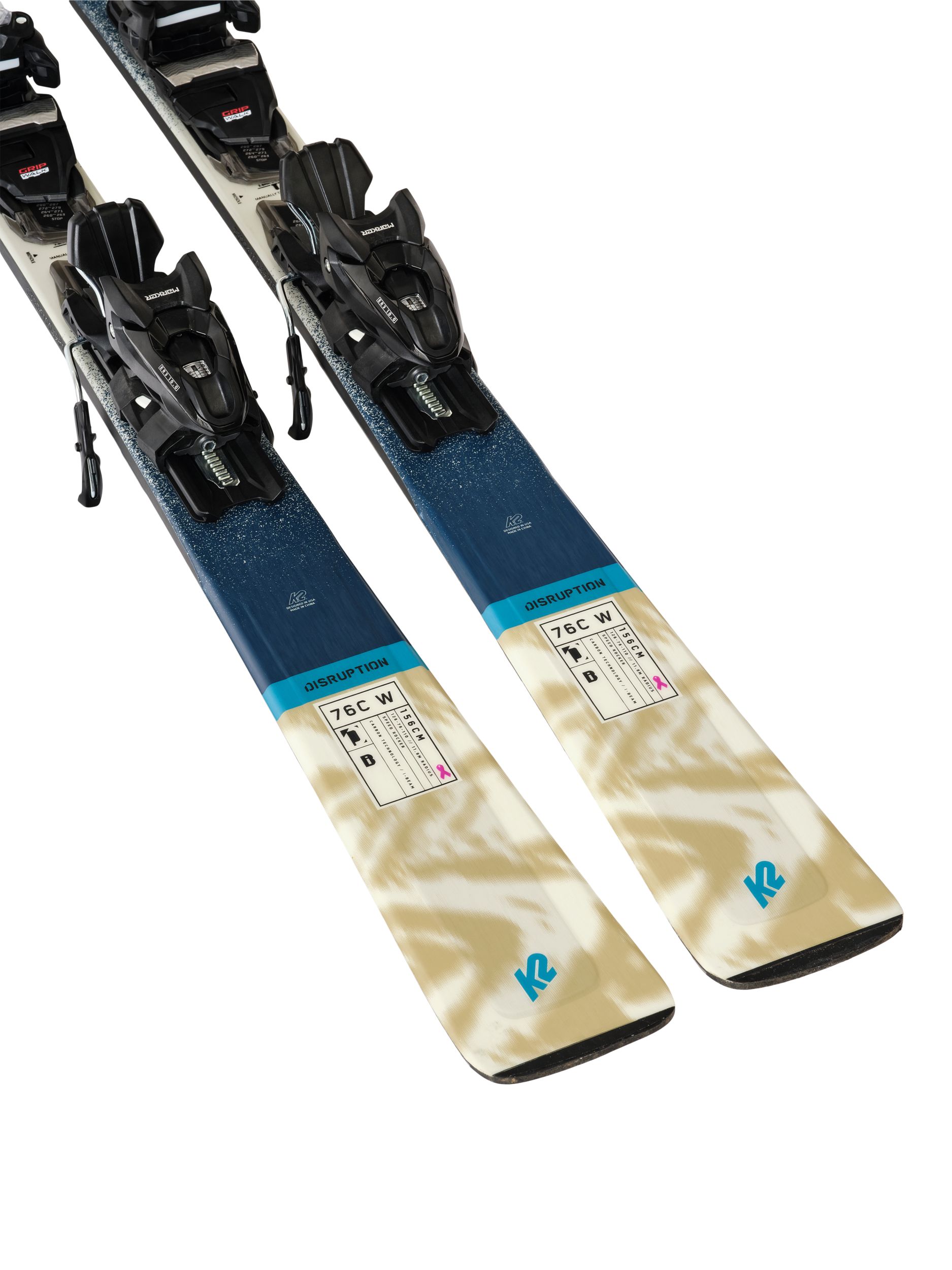 K2 Disruption 76C Women's Skis 2024 & ER3 10 Bindings