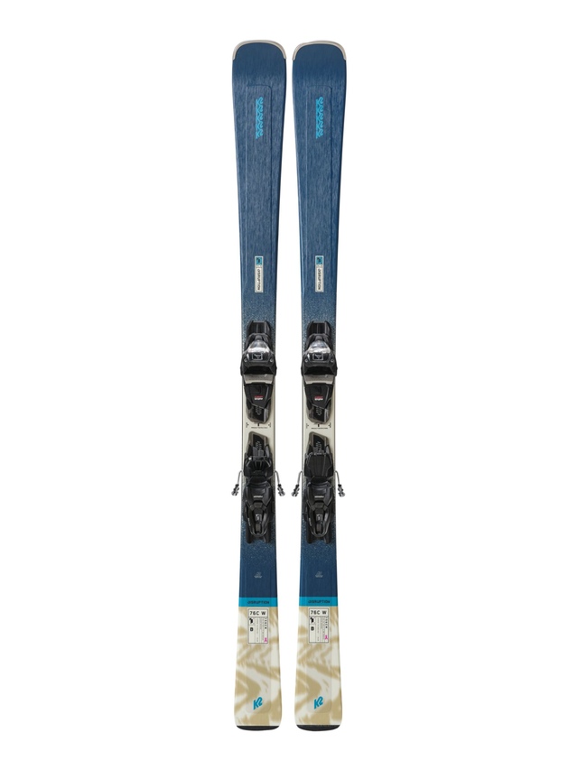 K2 Disruption 76C Women's Skis 2024 & ER3 10 Bindings