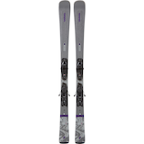 K2 Disruption 76 Women's Skis 2024 & ERP 10 Bindings Overhead_Flat