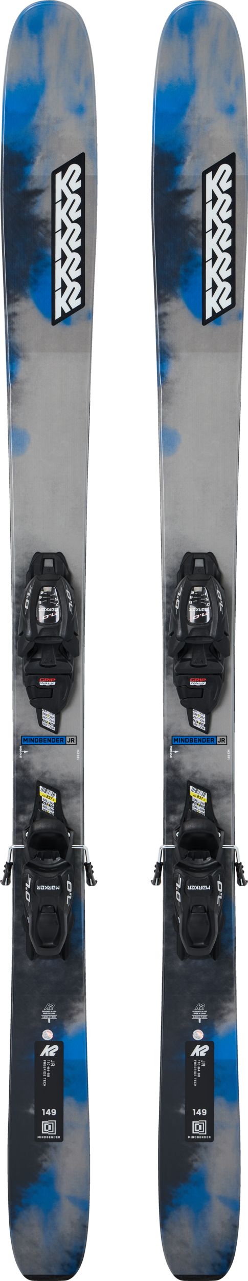 K2 Mindbender Junior Skis 2024 & FDT 7.0 Bindings