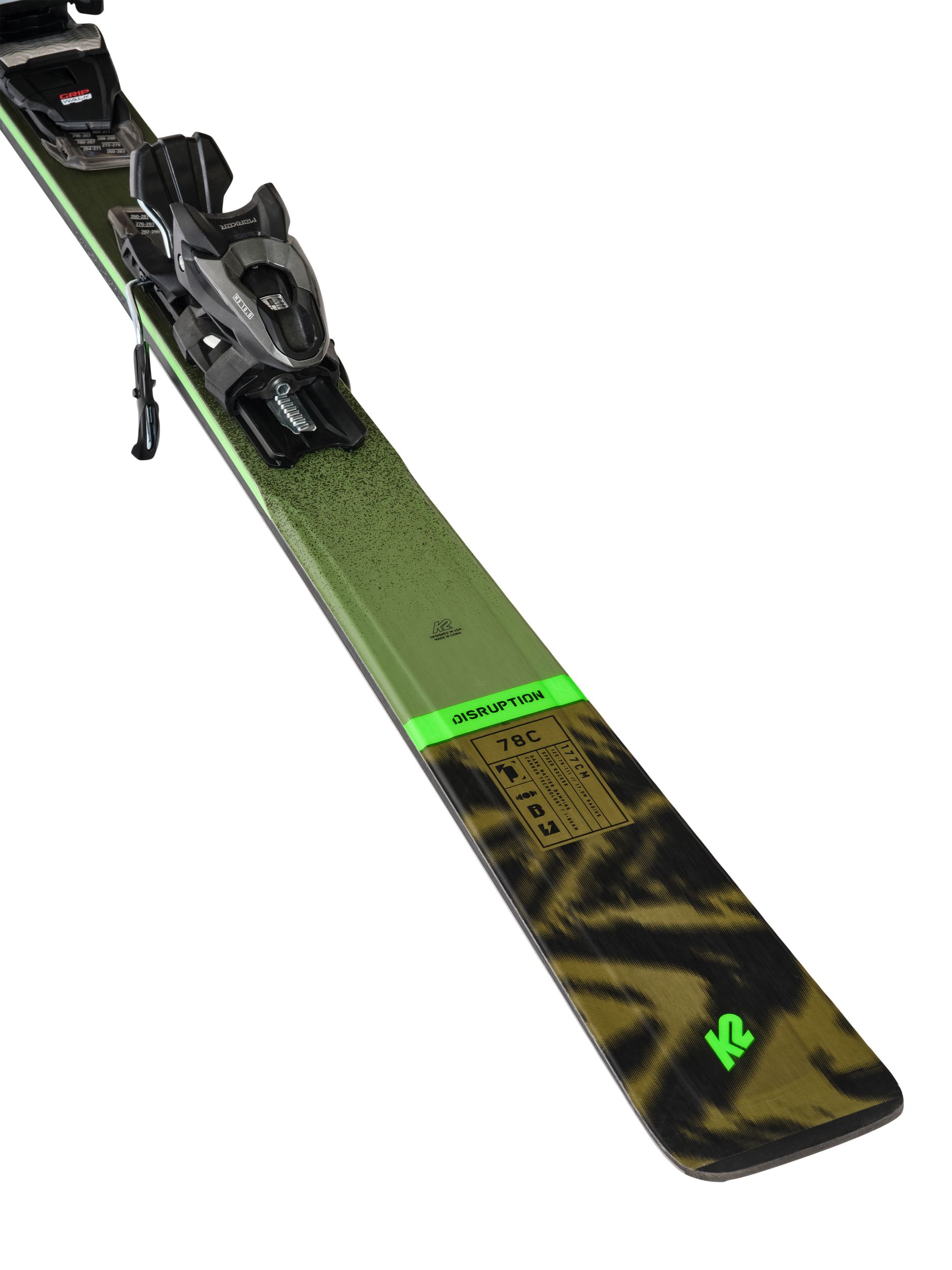K2 Disruption 78C Men's Skis 2024 & M3 11 Bindings