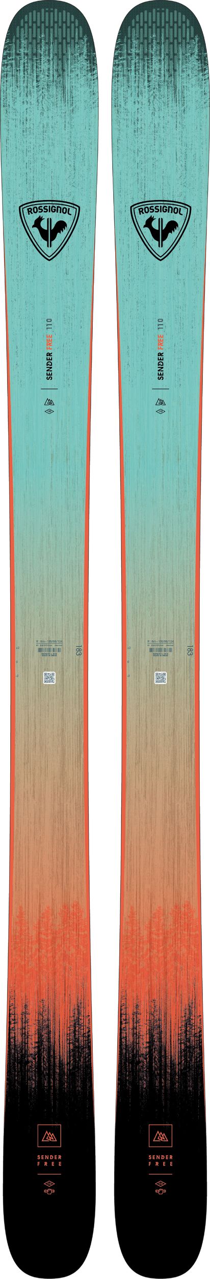 美品 23-24 Rossignol sender free 110 184cm Rossignol Sender Free 110 23/24