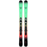 Rossignol Sender Junior Skis 2025 & Kids Ski Bindings Overhead_Flat