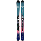 Rossignol Rallybird Junior Skis 2025 & Kid-x Bindings Overhead_Flat