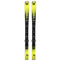 Volkl Racetiger Junior Skis & vMotion 7.0 Bindings Overhead_Flat