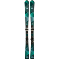 Volkl Shine SX Women's Skis  & Bindings Overhead_Flat