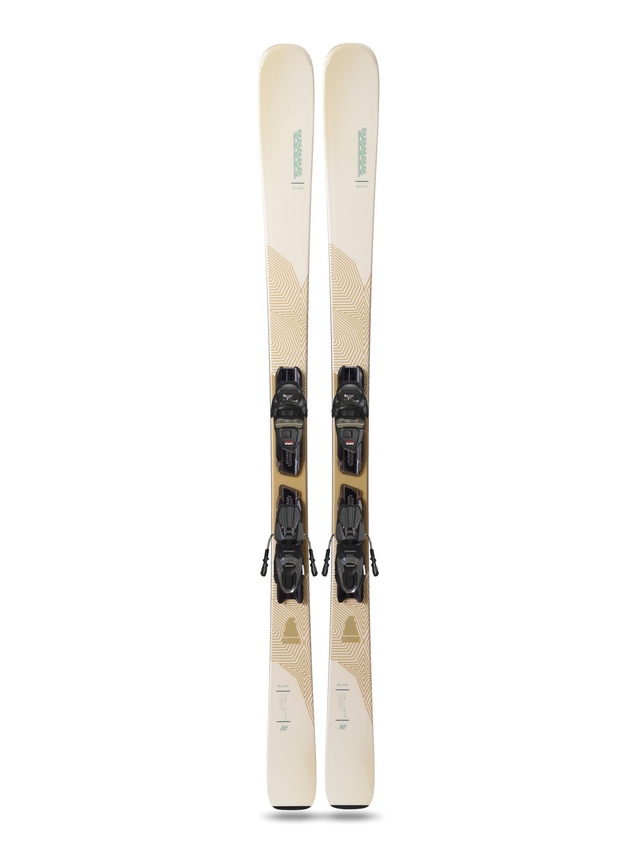 K2 Blur 76 Women's Skis & Quikclik Free Bindings for High-Speed Piste Performance
