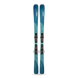 K2 Blur 76 Women's Skis & Quikclik Free Bindings for High-Speed Piste Performance Overhead_Flat