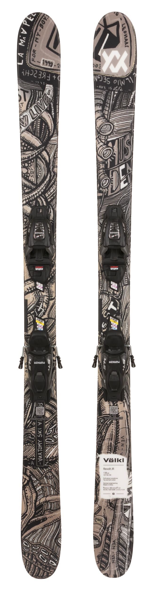 Volkl Revolt Urban Junior Skis 2026 & vMotion 7.0 Bindings