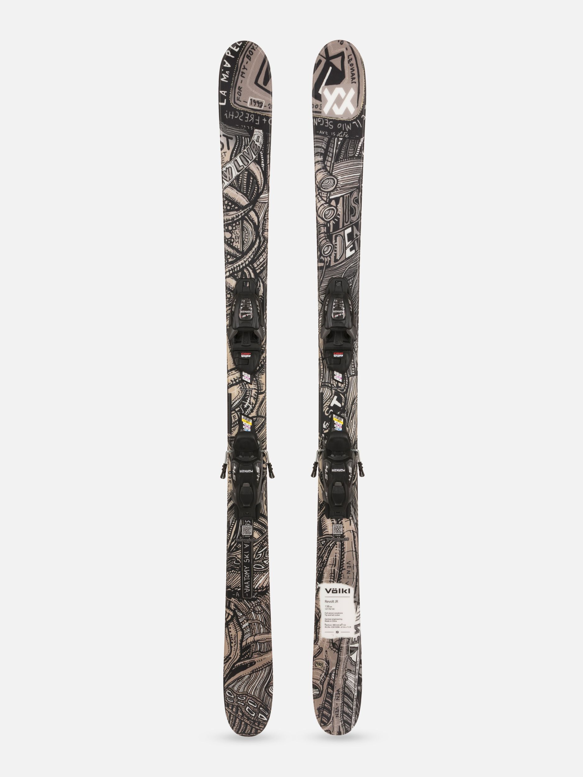 Volkl Revolt Urban Junior Skis 2026 & vMotion 7.0 Bindings