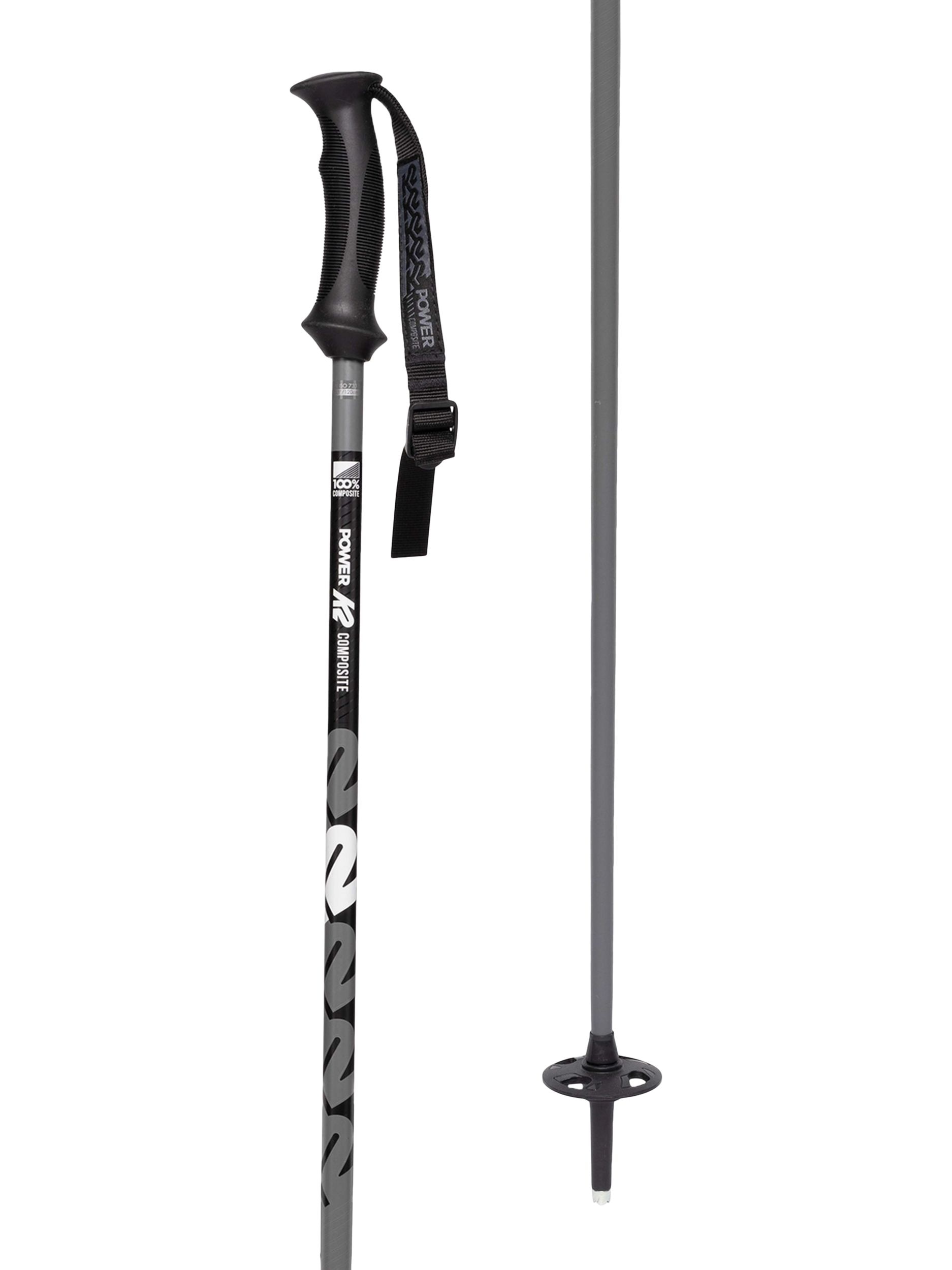 K2 Power Composite Ski Poles 2019/20 - Gunmetal