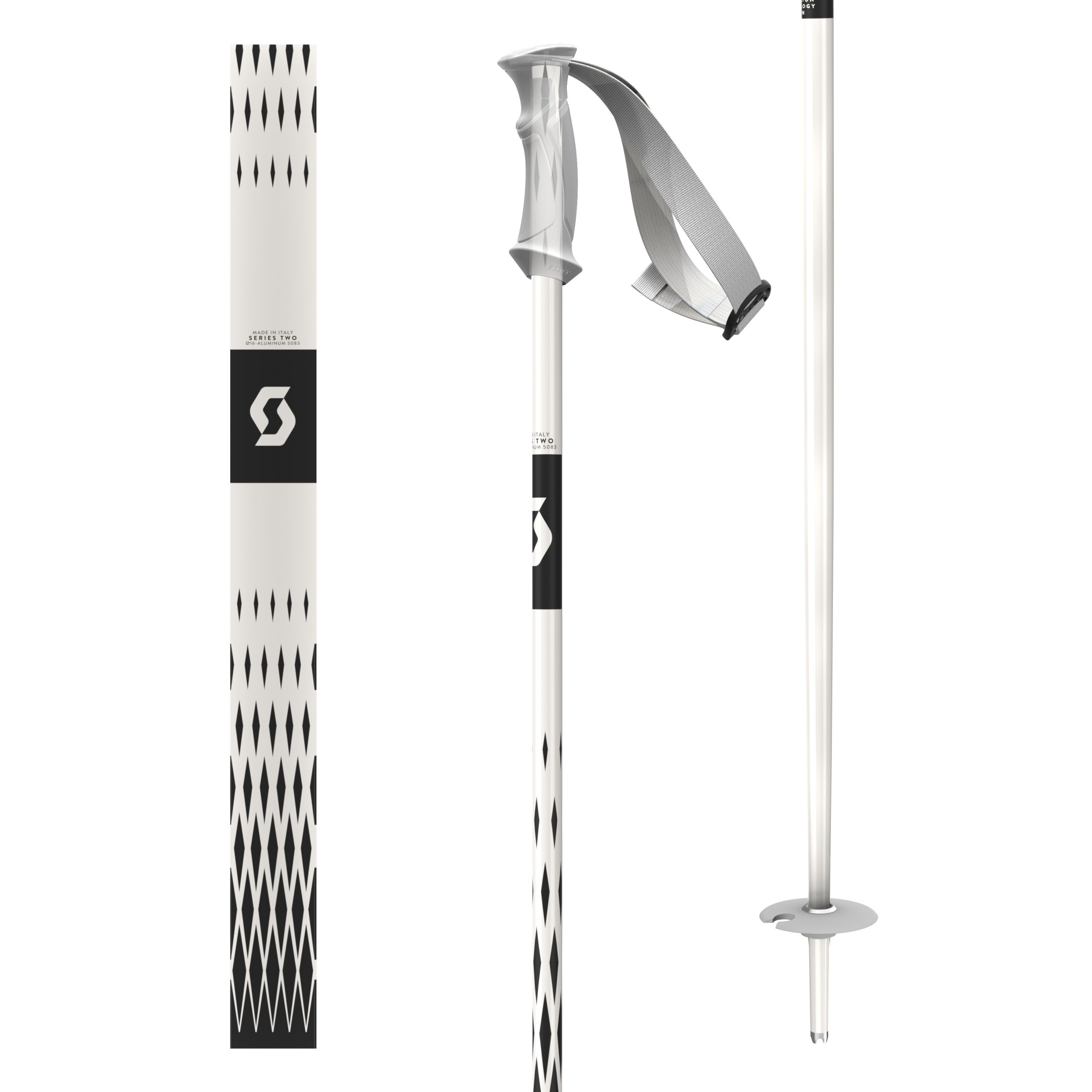 Scott Adult Koko White Pearl Ski Poles 2023