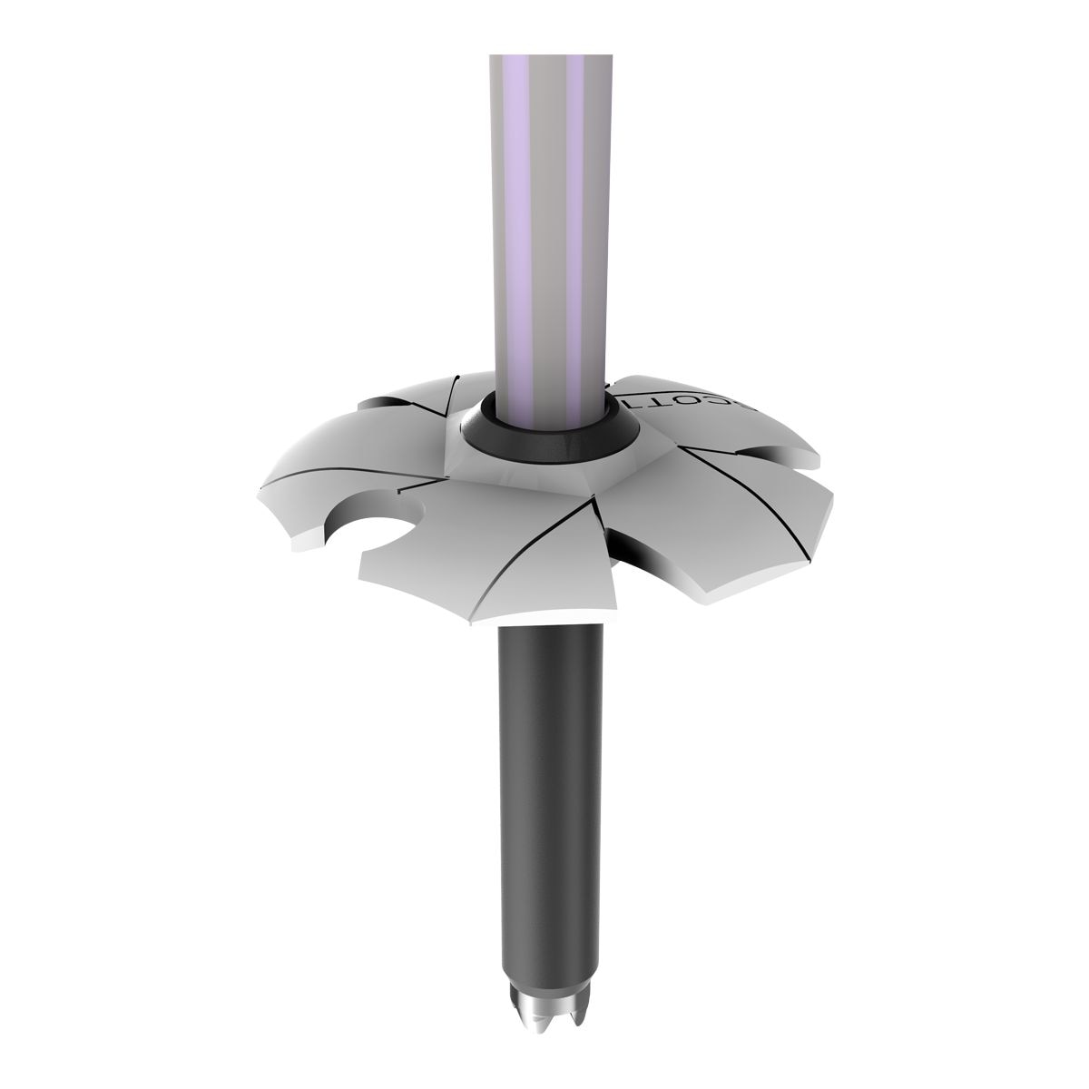 Scott Adult Koko White Pearl Ski Poles 2023