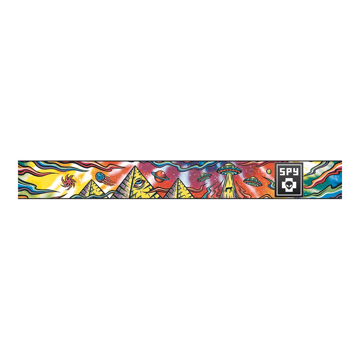 Spy Ace Cosmic Attack Ski & Snowboard Goggles 2021/22 Bronze with Red Spectra Mirror Lens CloseUp