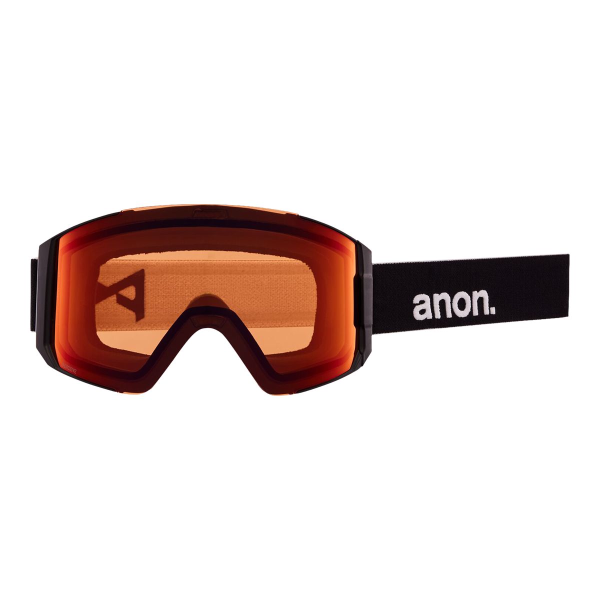Anon Sync Ski & Snowboard Goggles 2021/22 Black with Perceive Sunny Red Lens + Bonus Lens
