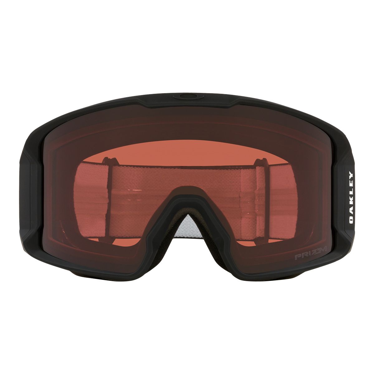 Oakley Line Miner™ L Ski & Snowboard Goggles 2023 Black with Prizm Garnet Lens Front_Flat