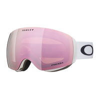 Oakley Flight Deck Ski & Snowboard Goggles 2023 White with Prizm Rose Gold Lens Front_Angled_Left