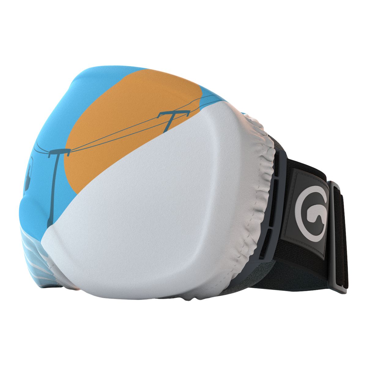 gogglesoc Microfiber Goggle Cover Front_Angled_Left