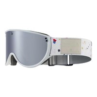 Bolle Eco Blanca Women's Ski & Snowboard Goggles 2023/24 Ice White with Black Chrome Lens Front_Three_Fourths_Angled_Left