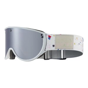 Bolle Eco Blanca Women's Ski & Snowboard Goggles 2023/24 Ice White with Black Chrome Lens